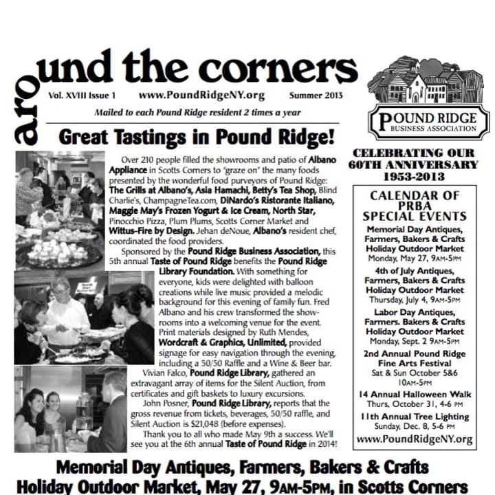 The Pound Ridge Business Association Summer 2013 newsletter is now available.