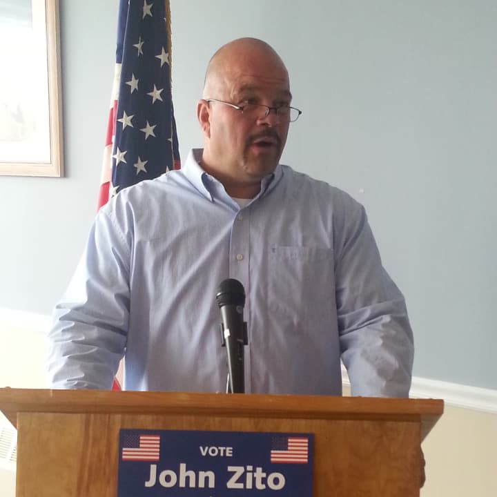 John Zito officially announced his mayoral campaign on May 18 at the Ponus Yacht Club in Stamford. 