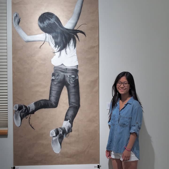 Junior Karina Ikeda was a finalist in the iCreate Teen Art juried art show at the Bruce Museum in Greenwich. 