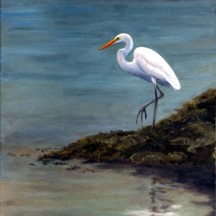 Artist Jan Prentice&#x27;s &quot;At The Edge Of The Sea&quot; is one of many works that will be on display at Ward Pound Ridge reservation through September. 