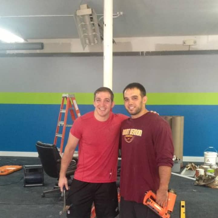 Tommy Carter, left, and John Nannariello are putting the finishing touches on CrossFit Immortal, which is scheduled to open in Pleasantville early next month.