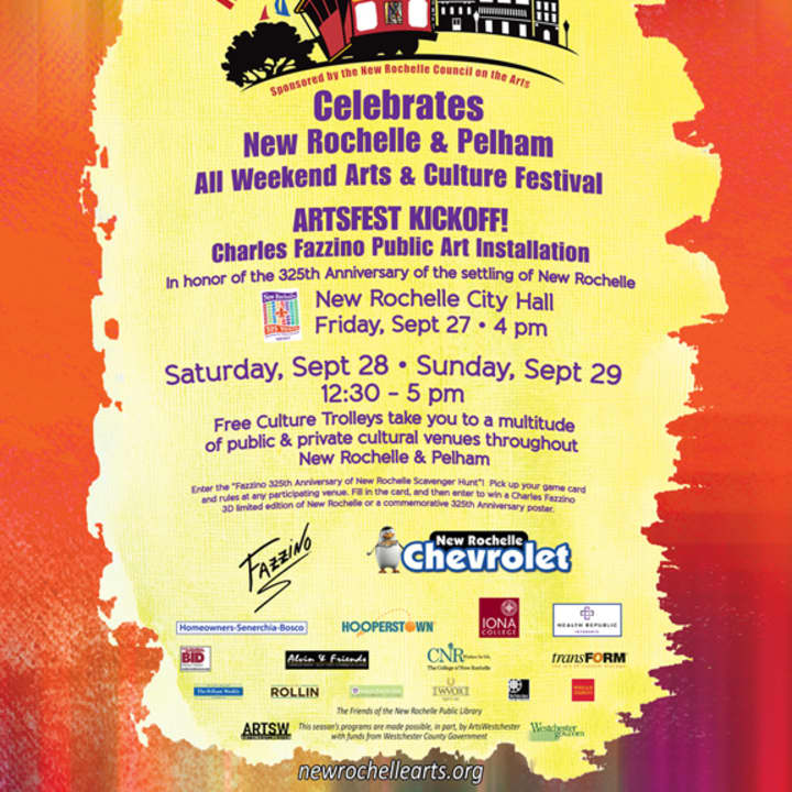The New Rochelle ArtsFest begins with a special ceremony Friday before continuing with several events throughout the weekend. 