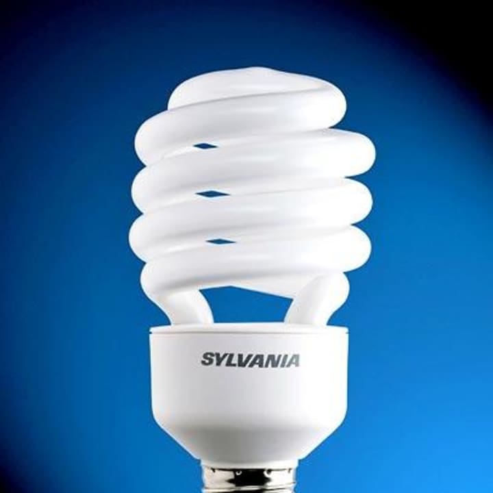The use of compact fluorescent light bulbs adds to energy efficiency in the home and office. 