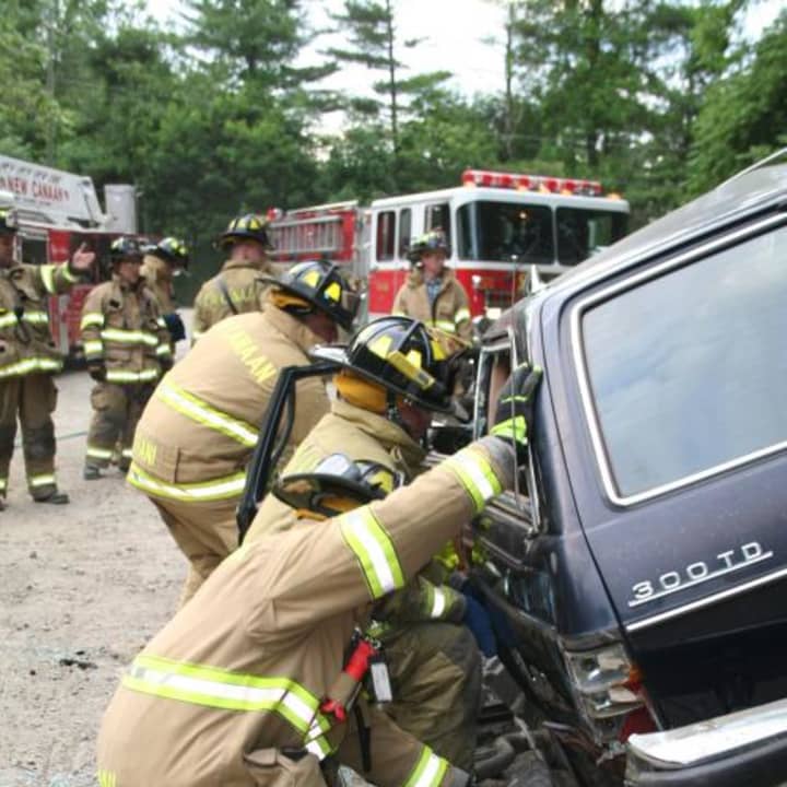 A $5,500 grant will allow the New Canaan Fire Department to buy new gear to keep first responders safe. 