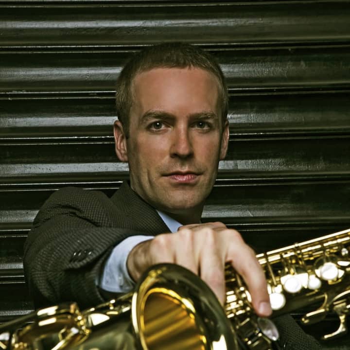Saxaphonist Daniel Bennett Group performs at the North Castle Public Library in Armonk on Dec. 15. 