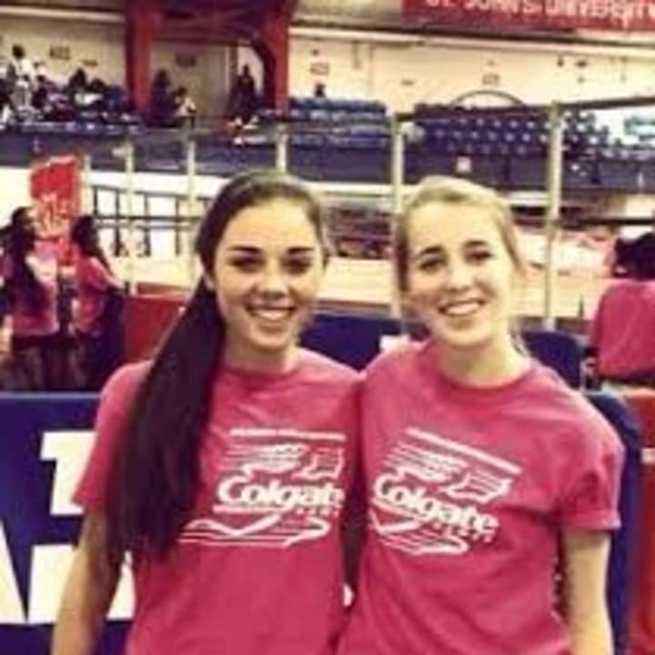 Wilton runners Madison Peraino, right, and Annika Sheehan of the Connecticut Elite have advanced to the semifinals of the prestigious Colgate Games. 