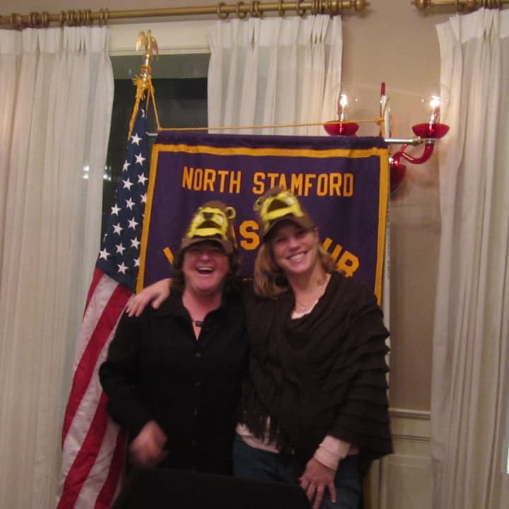 Marie Johnson and Megan Backes were inducted into the Stamford Lions Club recently