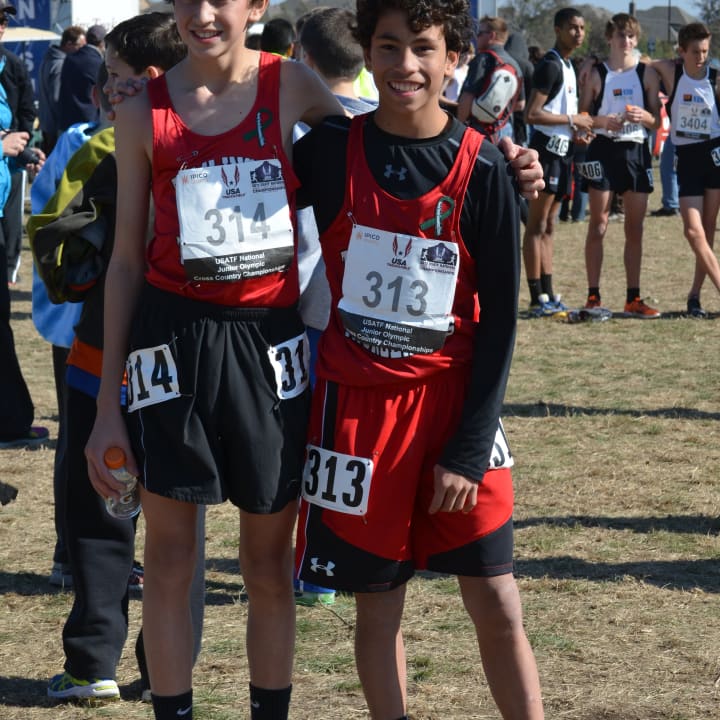 The two boys, Fairfield Ludlowe freshman Ben Ertel and Fairfield Woods seventh grader Colin Agostisi, qualified for the Dec. 14 races in San Antonio and each ranked 85th in their respective races out of hundreds of other runners. 