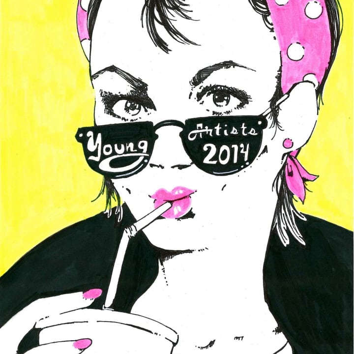 Krista Escaffi-Aguilar won the  poster design contest for &quot;Young Artists 2014&quot;.