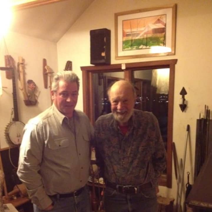 David Rocco with folk singer Pete Seeger, whom he befriended late in Seeger&#x27;s life.