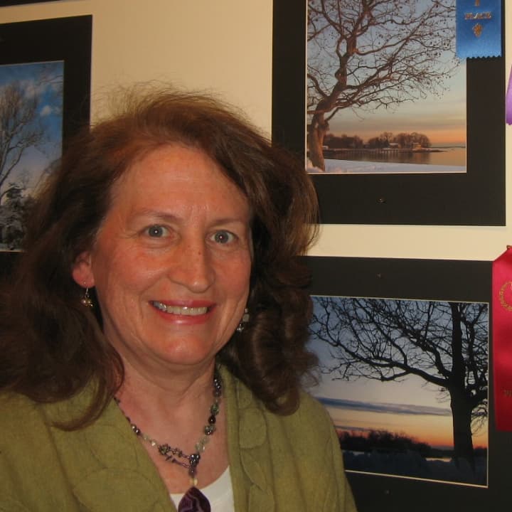 Darien resident, Pam Lindberg, winner of Best-in-Show at the 2013 Tree Conservancy of Darien &quot;Celebration of Trees&quot; photography contest with her winning entry, &quot;A Tree&#x27;s View.&quot; The second annual contest is set for Mar. 7.