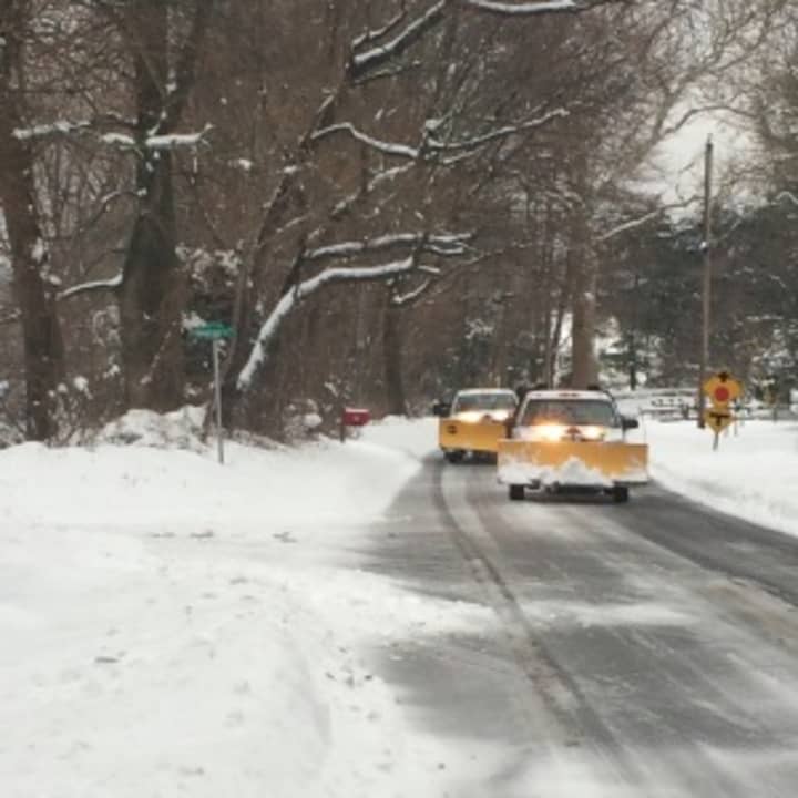 Private plowing companies were out enforce this morning across Fairfield. 