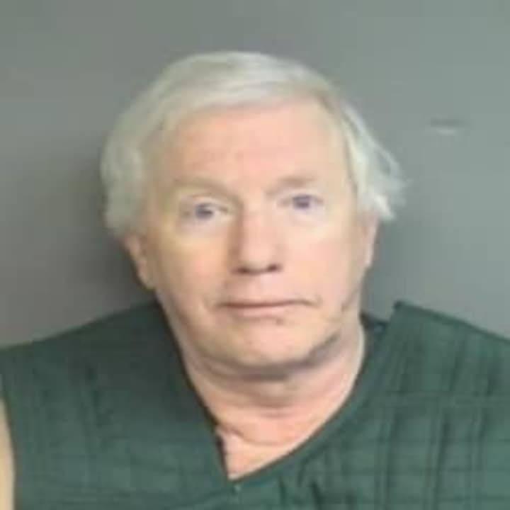 Michael Luecke, 72, of Stamford, was arrested Wednesday at Westhill High School. 