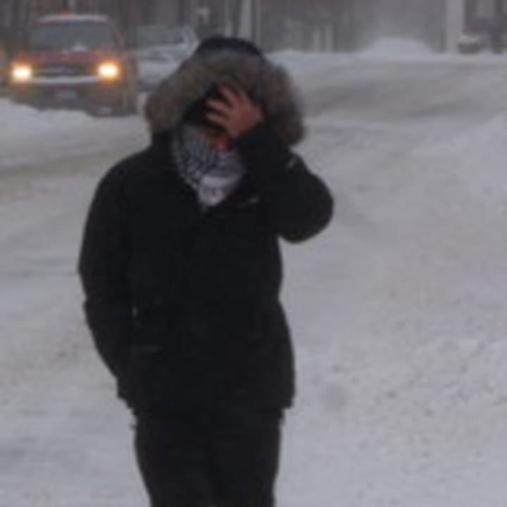 Westchester residents will have to contend with wind-chill factors as low as zero on Monday.