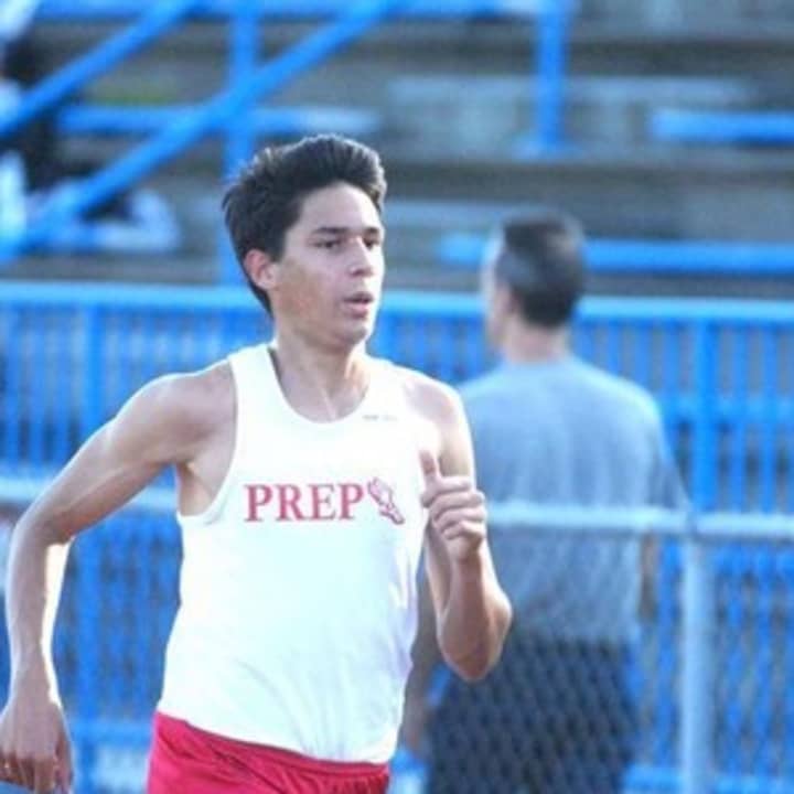 Fairfield Prep&#x27;s Chris Alvarado won the 2-mile Saturday at the New England Indoor Track and Field Championships.
