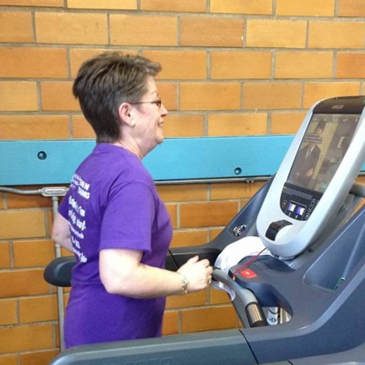 White Plains runner Doris Fraser Greenfield, an employee of the YMCA of Central and Northern Westchester, will race Sunday to raise money for the Leukemia and Lymphoma Society.
