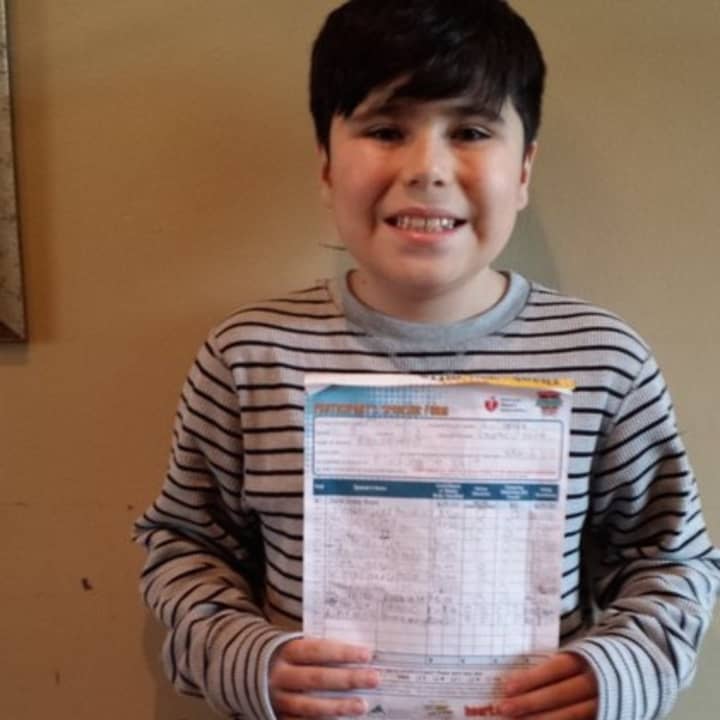Matthew Gullotta, a 10-year-old Ossining resident, has raised more than $2,000 for the American Heart Association.
