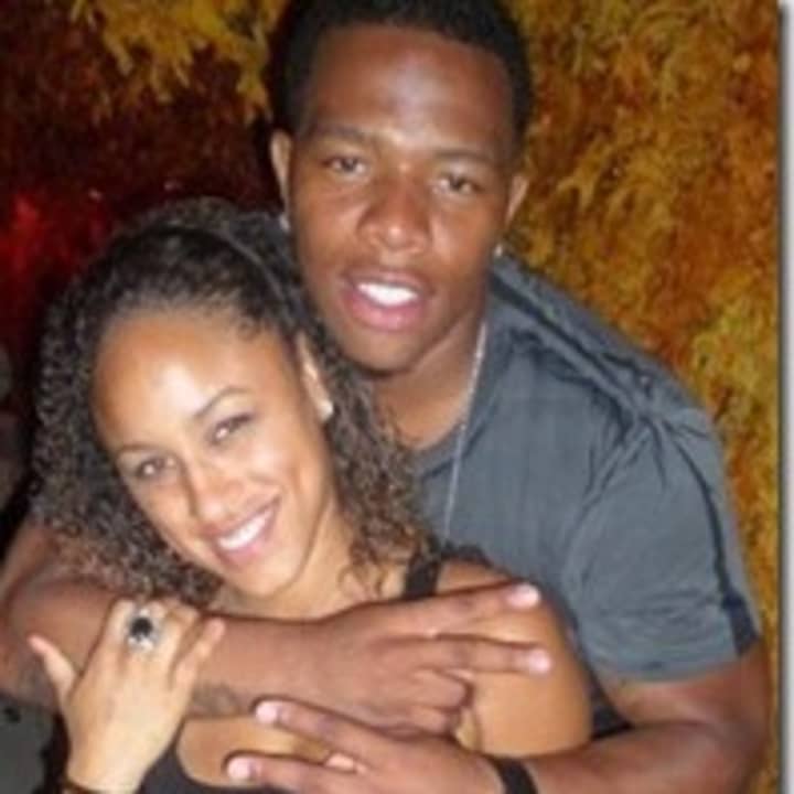 A photo of Ray Rice with Janay Palmer who he reportedly married Frioday, March 28, published on slimcelebrity.com.
