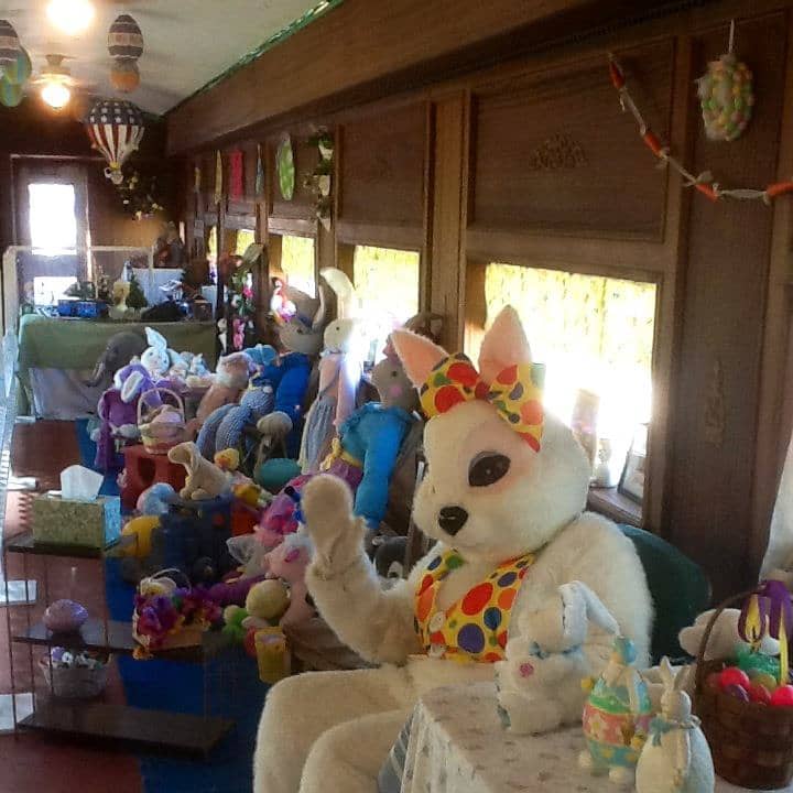 The Danbury Railway Museum is hosting special Easter Bunny train rides.