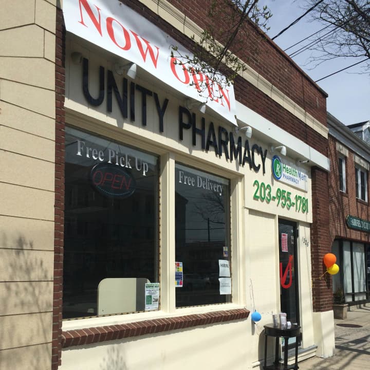 Unity Pharmacy at 1326 Post Road in Fairfield.