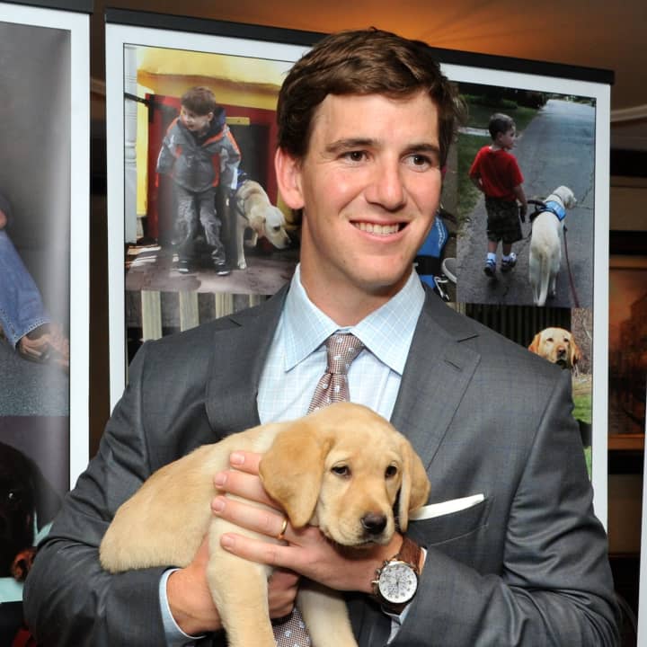 Yorktown&#x27;s Guiding Eyes for the Blind welcomed the return of New York Giants quarterback Eli Manning at the Spring Tee-Off for the Guiding Eyes for the Blind Golf Classic in White Plains. 