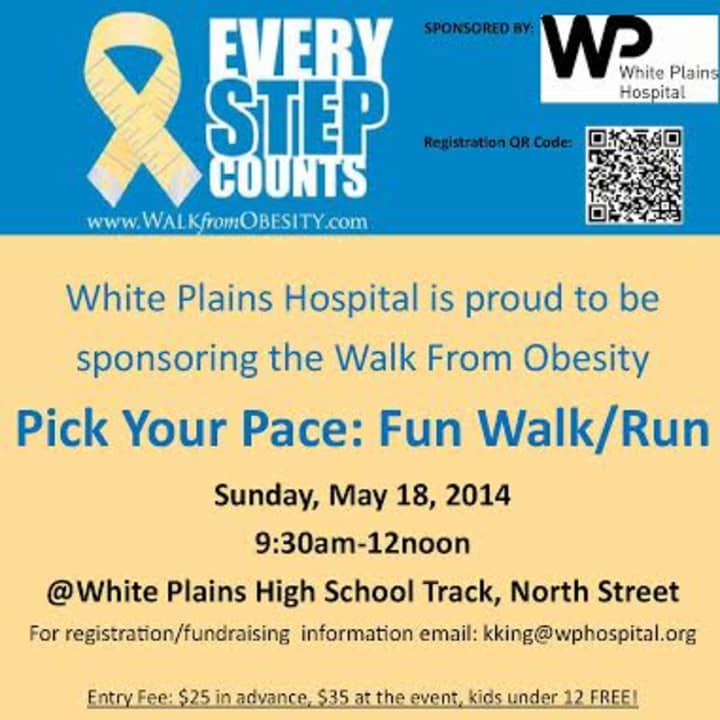 White Plains Hospital will be hosting its first walk to call attention to obesity. 