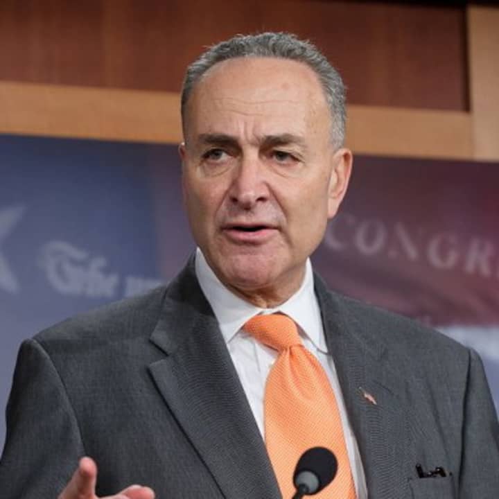 Sen. Charles Schumer called for greater progress on the Mamaroneck flood mitigation plan. 