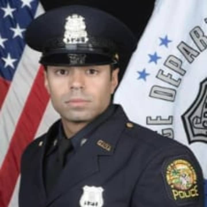 Greenwich Police Officer Justin Rivera was named May&#x27;s Officer of the Month.