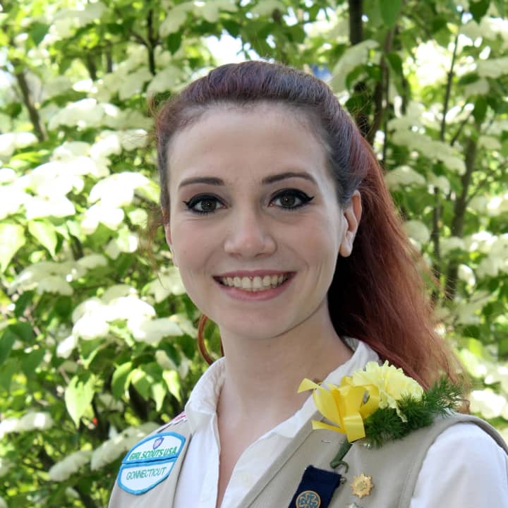 Rose Kristen Arezzini of Greenwich earned her Girl Scout Gold Award this year. 