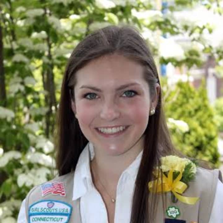 Colleen Stimola of Redding helped to lift the spirits of patients in the Pediatric Department at Norwalk Hospital to earn her Girl Scout Gold Award. 