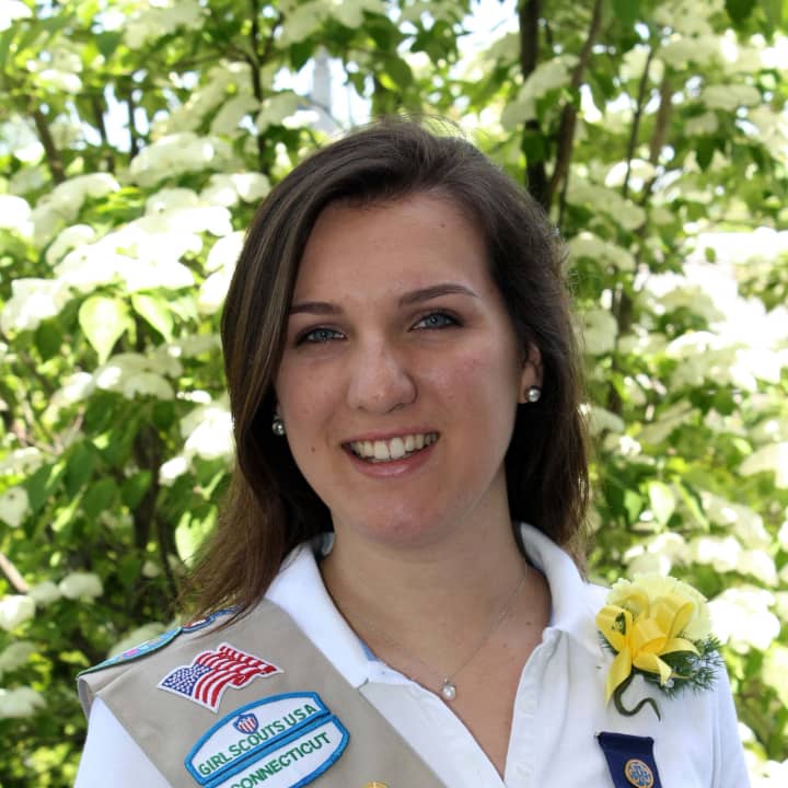 Kathryn Ann FitzMaurice of Darien worked with middle schoolers at St. John Church to earn her Girl Scout Gold Award. 