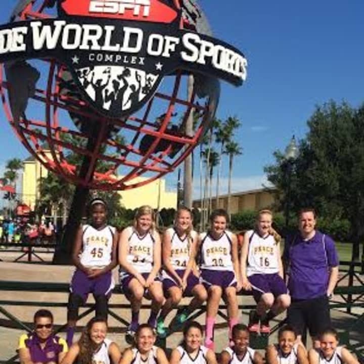 The Stamford Peace eighth-grade AAU girls basketball team finished 6-2 in the AAU national championships in Orlando, Fla. 