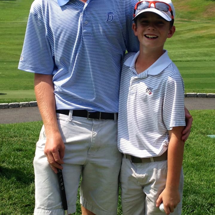Brothers Christian, left, and Thomas Ostberg of Darien won club championships at the Apawamis Club in Rye, N.Y.