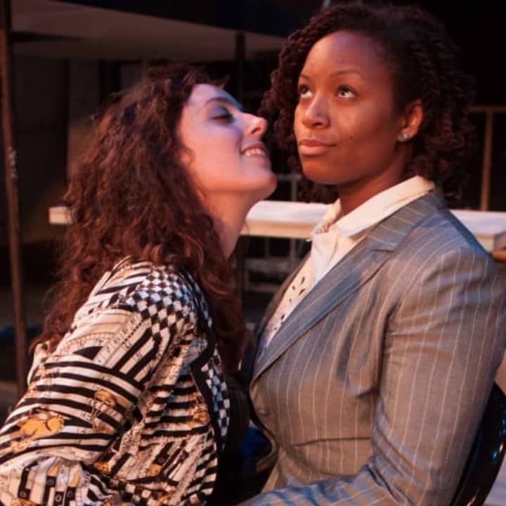 Two of the leading ladies of Rent at Curtain Call&#x27;s Kweskin Theatre in Stamford are (left) Rachel Schulte, of Stamford, and Norwalk&#x27;s Saige Bryan. The show will play Sept. 12 through Oct. 11.