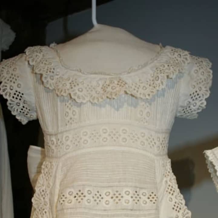 The Wilton Historical Society&#x27;s latest exhibit is &#x27;White Linen and Lace: Baby Clothing, 1800-1950.&#x27; It&#x27;s currently on exhibit in the society&#x27;s Sloane Gallery.