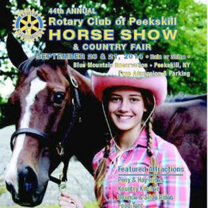 Rotary Club of Peekskill will hold its 44th annual Horse Show and Country Fair on Sept. 20 and 21 at Blue Mountain Reservation.