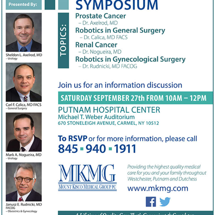 Join Mount Kisco Medical Group doctors as they discuss minimally invasive robotic surgery. 