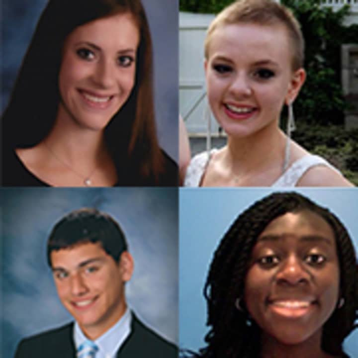 A number of students received scholarships from the Darien Community Association.