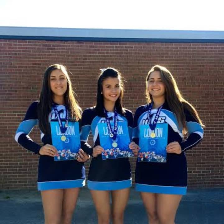 Sophia O&#x27;Halloran, Kaitlyn Sementa and Diane Zambardi qualify to participate in London&#x27;s New Year&#x27;s parade after being selected as All-Americans by Universal Cheerleaders Association. 