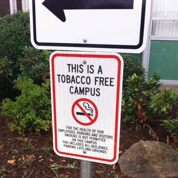 Norwalk Community College has gone completely smoke-free, banning all tobacco products as of Wednesday.