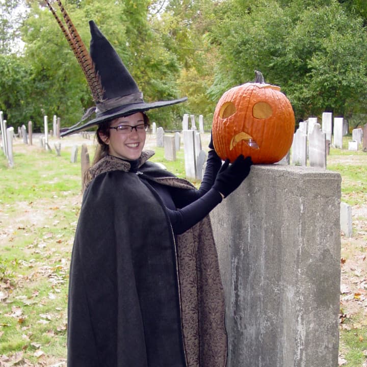 This witch is just one of the things you may see on the Legends and Hauntings walking tour.