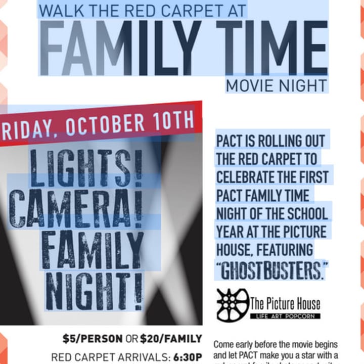 PACT movie night at The Picture House will be Friday, Oct. 10. 