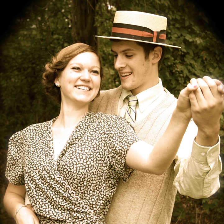Pictured (left-right) Grace Schiller as Chris, and Alec Bandzes as Gerry.