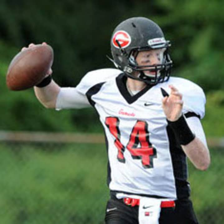 Rye quarterback Andrew Livingston leads the Garnets into Saturday&#x27;s Section 1 Class A title game against Yorktown.