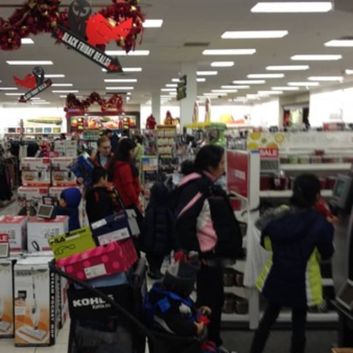 Shoppers look for Black Friday deals last year.
