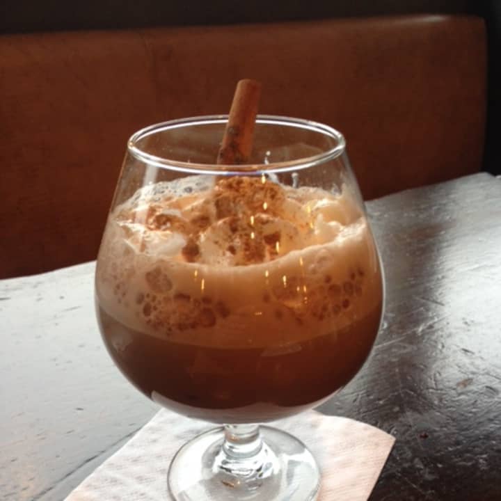 A pinch of cayenne pepper adds a zingy spiciness to this hot chocolate at Mambo 64 in Tuckahoe.