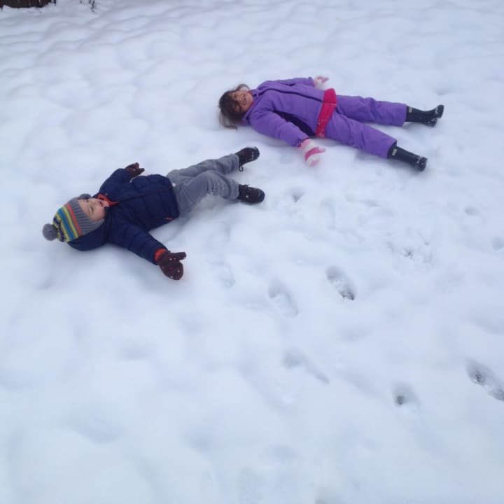 Some Tuckahoe children making the most of the snow at Koala Park Daycare, which recently opened its second location.
