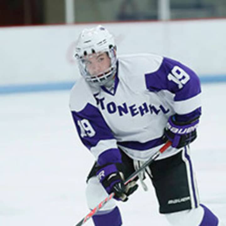 Robbie Dorgan of Ossining, a hockey player at Stonehill College in Massachusetts, was named the Northeast-10 Conference Player of the Week.