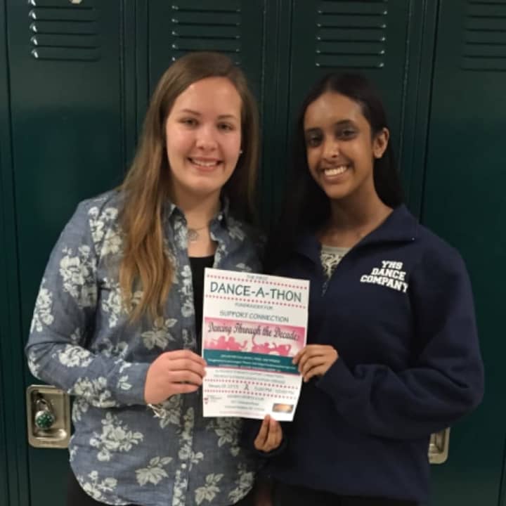 Yorktown High School students Jenna Gammer and Sreeya Sai are working together to organize a Dance-A-Thon to benefit Support Connection.
