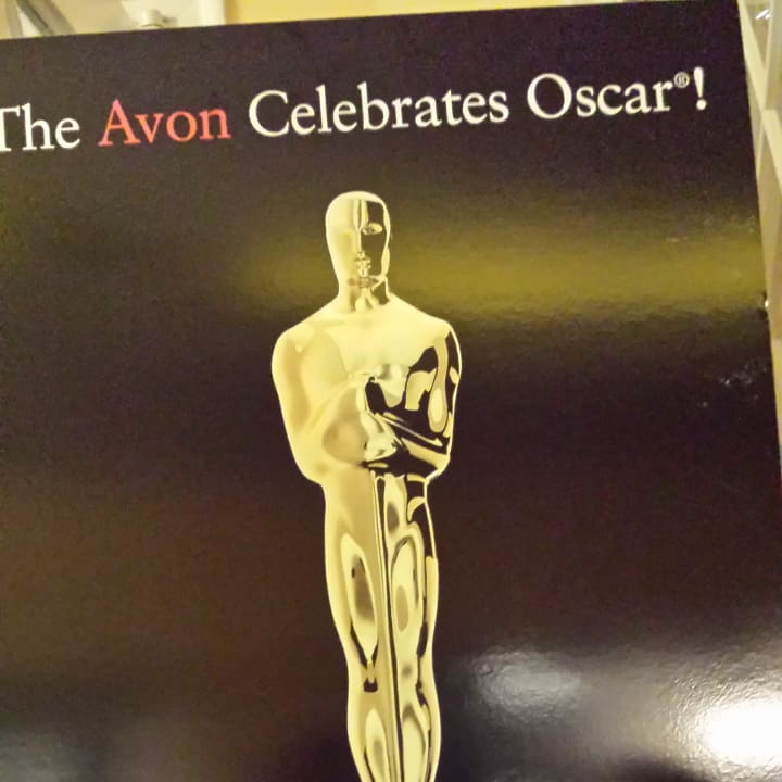 The statue of the Oscars was front and center at The Avon in Stamford on Sunday.